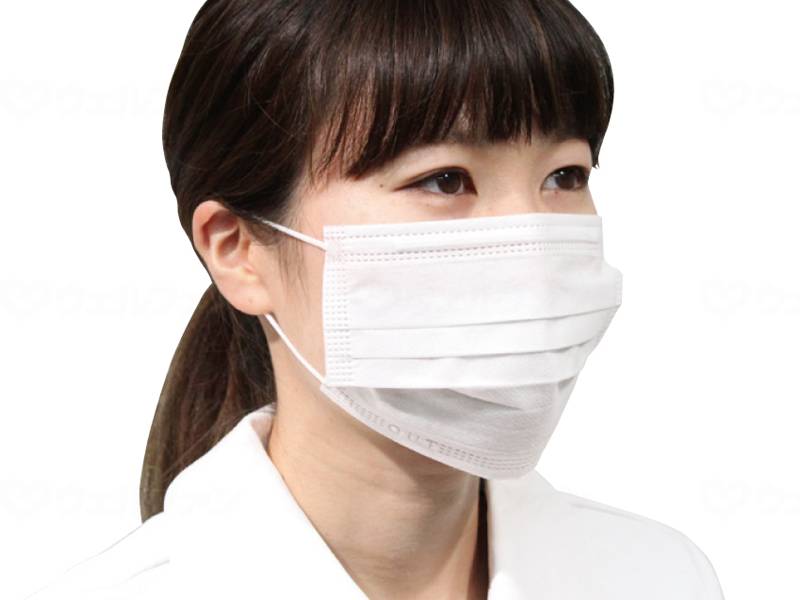 ファーストレイトフィット使いきりレギュラーマスク 50枚入 ケース ホワイト