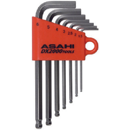 ASH メッキボールポイントショート六角棒レンチセット7本組 AZS0710 1 S