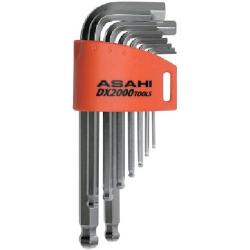 ASH メッキボールポイントショート六角棒レンチセット9本組 AZS0910 1 S