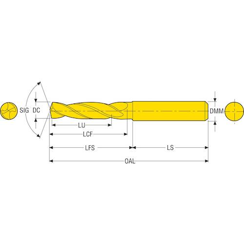 Seco Drill Solid Carbide Drill SD1103-0350-014-06R1 1 piece
