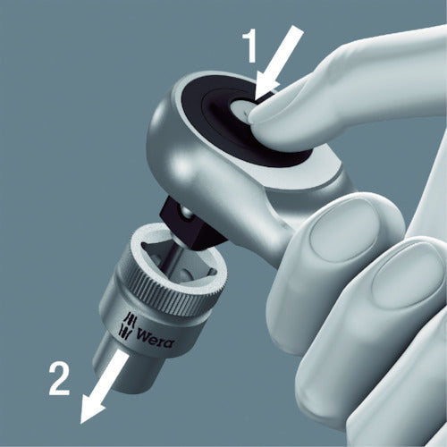 Wera 8003A Cyclops Ratchet "Metal" 1/4 004003 1 piece