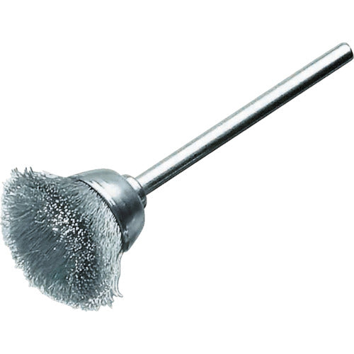 LESSMANN ミニチュア軸付カップ型ブラシ ステンレス線0.1 Φ18 430323 1 本