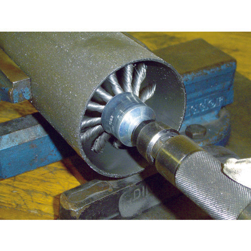 LESSMANN Shaft-mounted knotted end brush Φ22 High-tensile steel wire 0.25 454258 1 piece