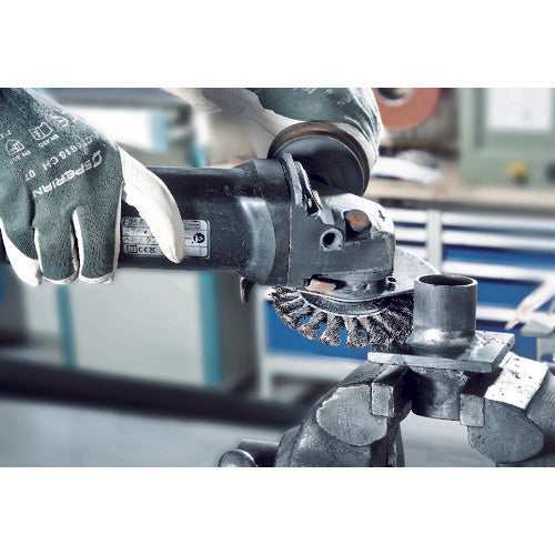 LESSMANN 매듭 베벨 브러쉬 Φ100 고장도 강선 0.5 471254 1개