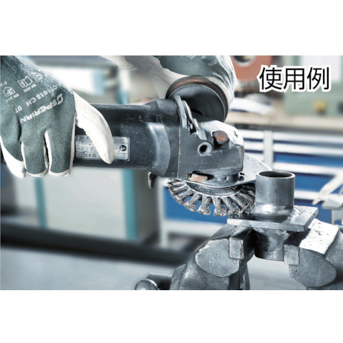 LESSMANN 매듭 베벨 브러쉬 Φ100 스테인리스 선 0.5 471 854 1 개