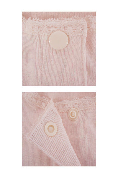 婦人前開きラン型インナー(プラスチックホック式) / 43265 M ピーチ 1 枚