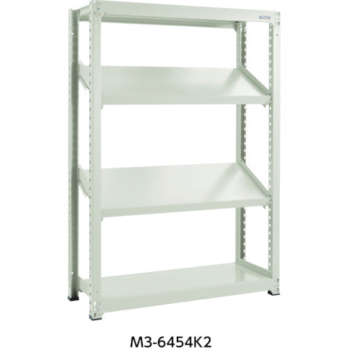 TRUSCO Steel Rack M3 Type Medium Duty Shelf Inclined Shelf Set W1500XD921 with Front Stop MM-KT59S 1 S