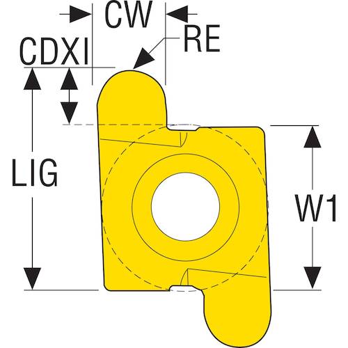 SECO Grooving Insert for Turning CP30 14NR1.5R 2 Pieces