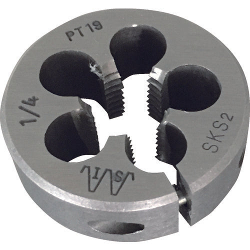 IS Pipe Thread Cutting Round Die PT Thread 38 Diameter 1/8PT IS-RD-38-PT018 1 pc