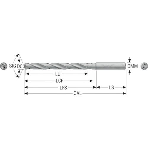 Seco Drill Solid Carbide Drill SD1108A-1100-096-12R1 1 piece