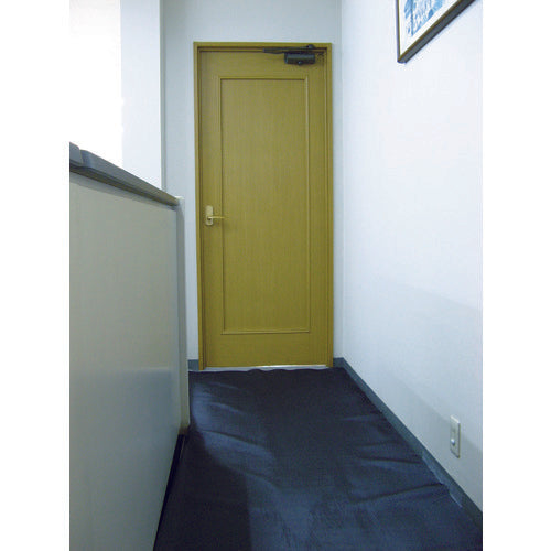 ワニ印 塩ビ養生シート 黒 厚み0.15MM 1M×50M 003080 1 本