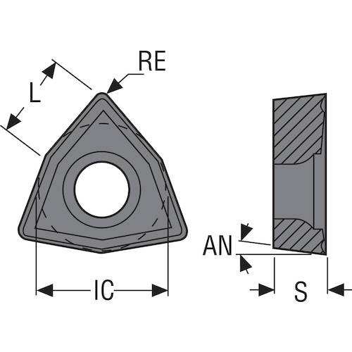 Seco drill, carbide, DP3000, WCMX06T308-86, 10 pieces