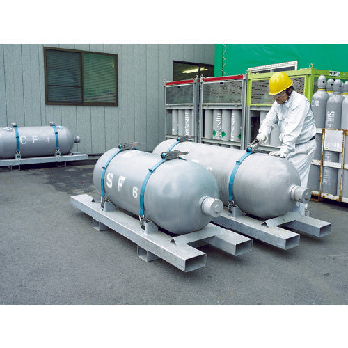 KITO Belt Lashing Ratchet Buckle Type 50mm Width Breaking Load 30kN Maximum Use Force 7.5kN A-Type Hooks on Both Ends Winding Side 8m BLR030HA010HA080 1 Unit