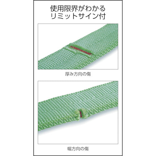 KITO 【売切廃番】ベルトスリング キトーポリエスタースリング BSL形 3.2t スリング幅100mm×2m BSL032-2 1 本