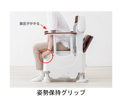 Anju Portable Toilet FX-30 S Rakuzo-kun Soft Seat / 532-952 Earth Brown 1 Unit