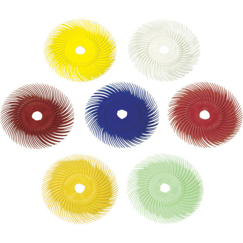 3M 레이디얼 브리슬 디스크 #80 상당 황 76.2mm BR DISC 80 3X3/8 40매