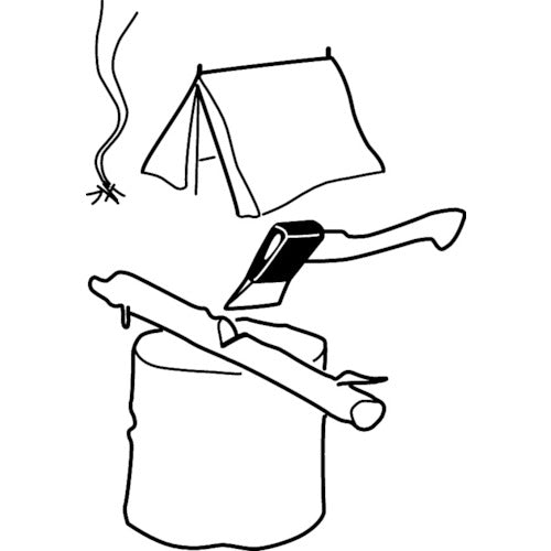 バーコ 手斧 刃長110mm HGPS-0.6-360 1 丁