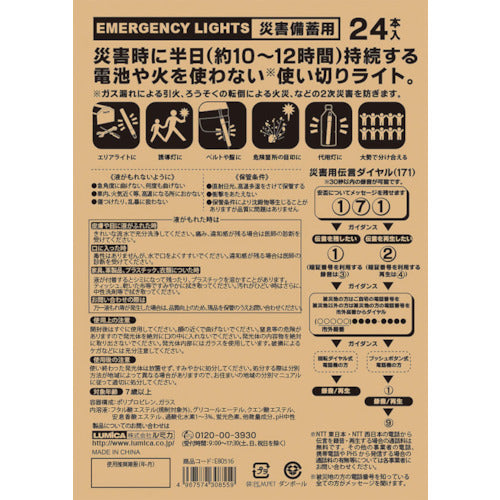 루미카라이트 재해비축용 루미카라이트 24개입 E80516 1개