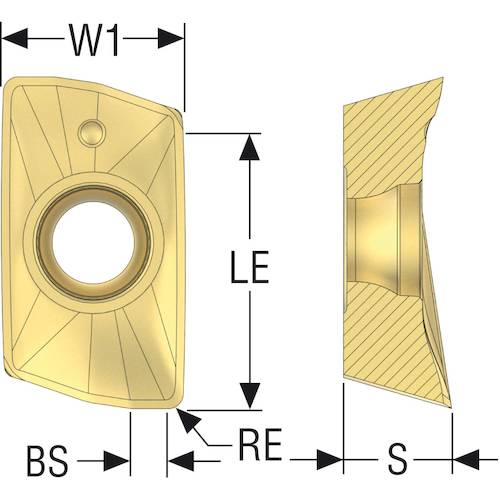 Seco Milling Insert for Turbo Cutter MP2050 XOEX10T331R-M06 10 pieces