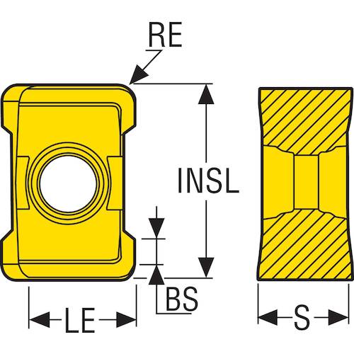 SECO Milling Side Cutter 335.18/25 Insert F40M LNKT050431PPTL1C-M06 10 Pieces