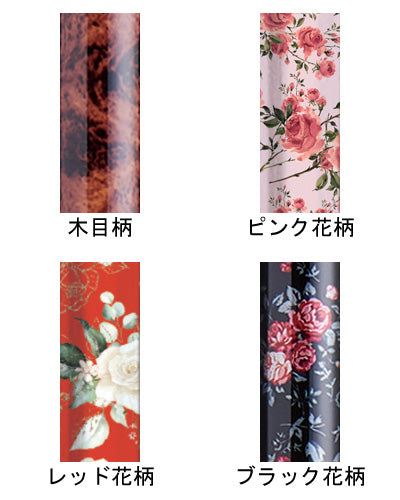 Aijo E Series Telescopic Cane Handle Type / E-252A Pink Floral Pattern 1 Cane