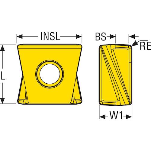 セコ フライス サイドカッター335.18/25用インサート MP2501 XNHQ140731TN4-M11 10 個