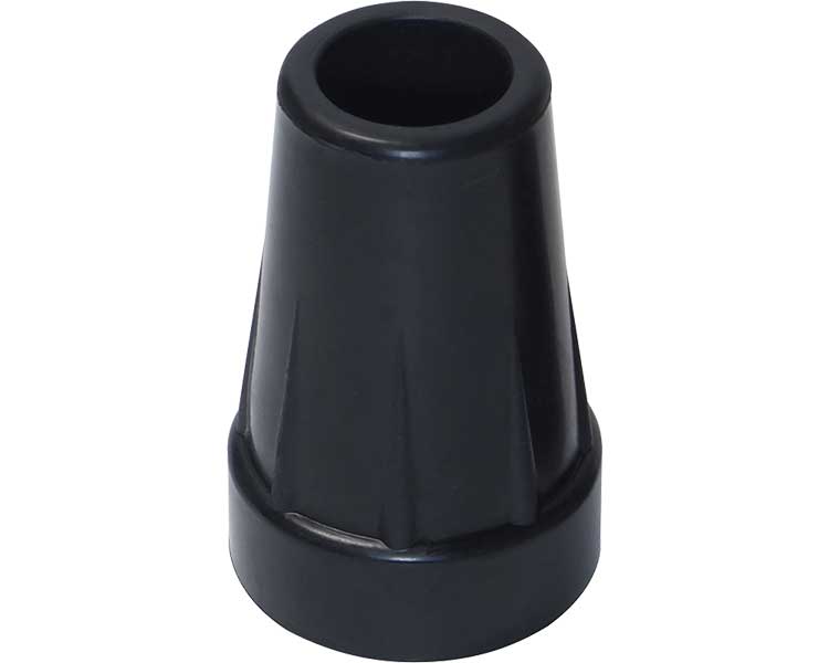 Care Team Rubber Tip D Telescopic Cane Slim Type (inner diameter 15mm) / CX-07024 Black 1 pc