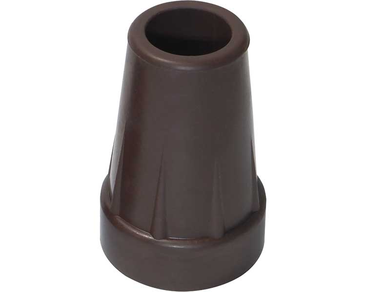 개원대 고무 팁 D 신축 지팡이 슬림 타입(내경 15mm) / CX-07024 브라운 1개