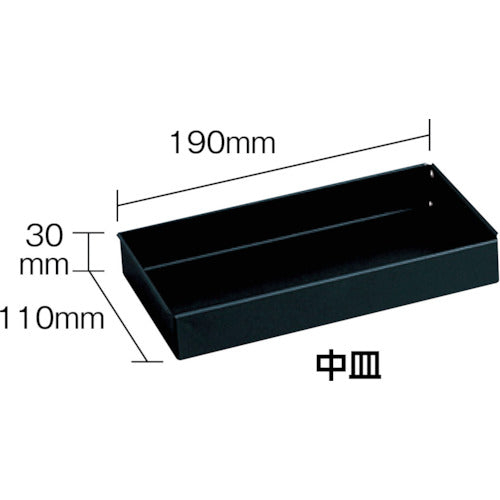 RING STAR Steel Tool Box RS Deep Box RS-325 Black 325 x 202 x 215mm RS-325-BK 1 piece