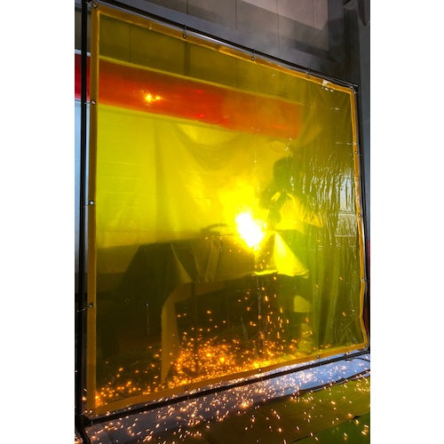 TRUSCO Welding Shade Fence 2015 Type Connection Fixed Feet Yellow YF2015SK-Y 1 Unit