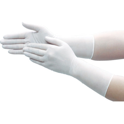 TRUSCO Cleanroom Nitrile Gloves, Pack of 100, Large, White, Palm Circumference 21.0 cm, TNT-L, 1 Pack