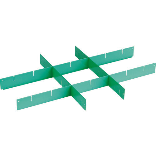 TRUSCO Tool Wagon Eagle Birdy Wagon Deep Partition Plate for D500 Young Green EGW-S75FS-YG 1 Piece