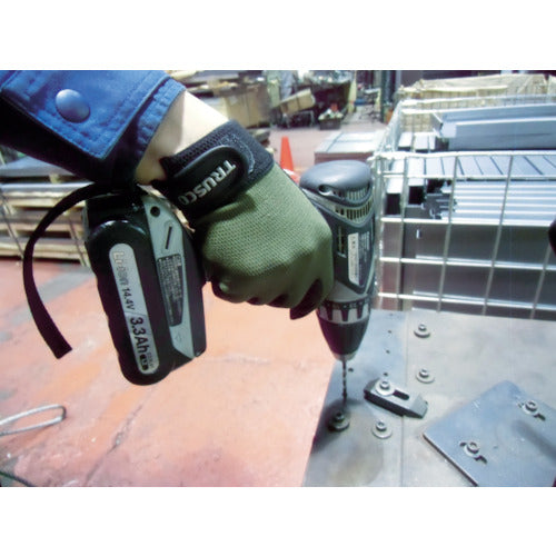 TRUSCO PU 얇은 장갑 엠보싱 OD S TPUM-OD-S 1 쌍