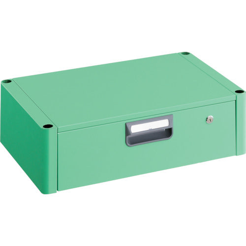 TRUSCO ツールワゴン フェニックスワゴン 1段引出 600X400 ヤンググリーン PEW-64V-YG 1 台