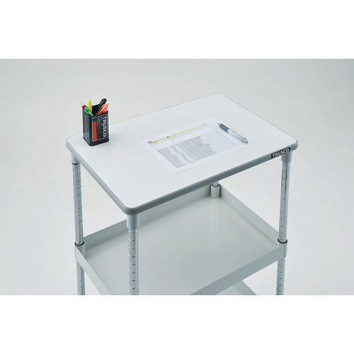 TRUSCO 툴 왜건 피닉스 왜건 소음 600X400XH880 2단 천판 부착 화이트 PEW-962T-W 1대