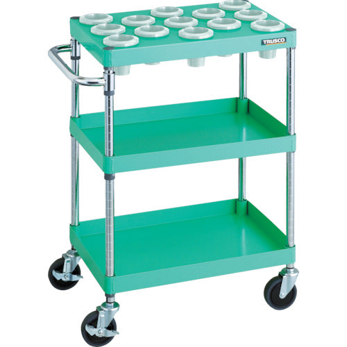 TRUSCO ツールワゴン フェニックスワゴン 省音 600X400XH880 NT−50 ヤンググリーン PEW-TL962A-YG 1 台