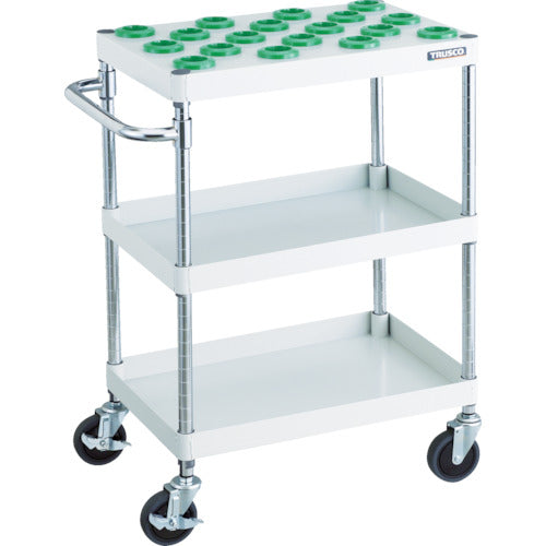 TRUSCO ツールワゴン フェニックスワゴン 省音 600X400XH880 NT−40 ホワイト PEW-TL962B-W 1 台