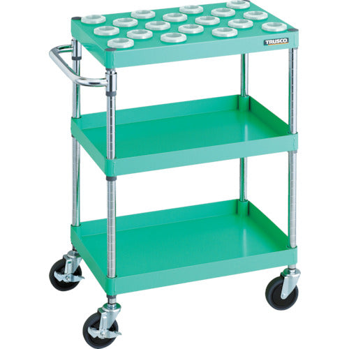 TRUSCO ツールワゴン フェニックスワゴン 省音 600X400XH880 NT−40 ヤンググリーン PEW-TL962B-YG 1 台