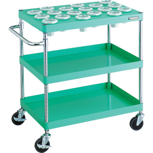 TRUSCO ツールワゴン フェニックスワゴン 省音 750X500XH880 NT−50 ヤンググリーン PEW-TL972A-YG 1 台