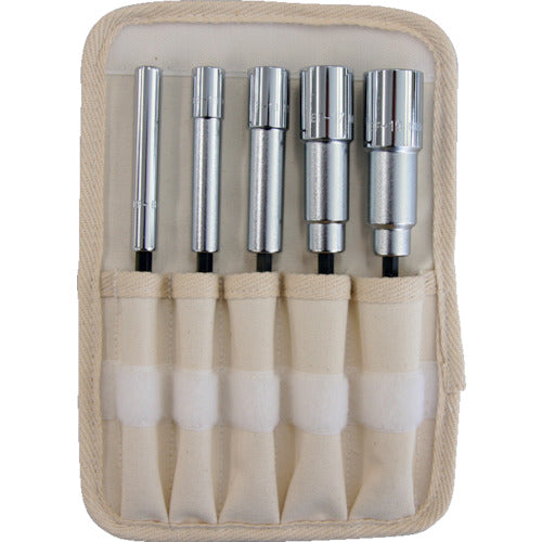 TRUSCO 電動ドライバーソケットセット 8・10・13・17・19 TEF-5-SET 1 S