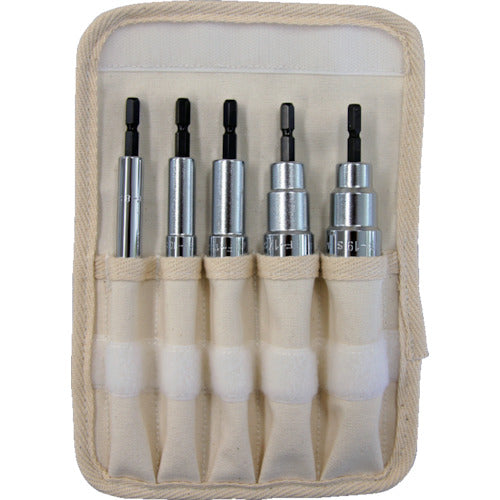 TRUSCO 電動ドライバーソケットセット ショート 8・10・13・17・19 TEF-5S-SET 1 S