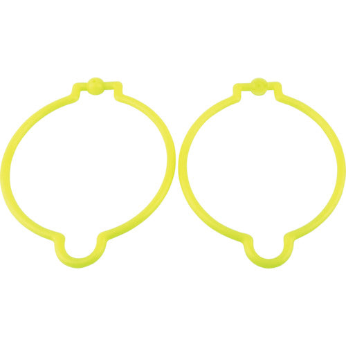 TRUSCO Corn Ring Fluorescent Yellow (2 pieces) TCRLY 1 bag