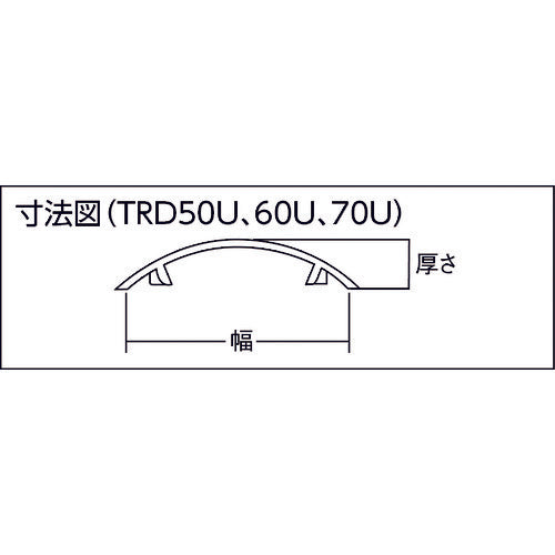 TRUSCO Wiring Cover Connector Lid U-Type Width 50 TRD50U-IV 1 pc