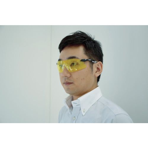 TRUSCO 一眼型セーフティグラス イエローレンズ TSG-7104Y 1 個