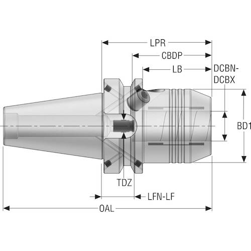 Seco Touring Tapered Face BT40TFADB-HCR12-058 1 piece