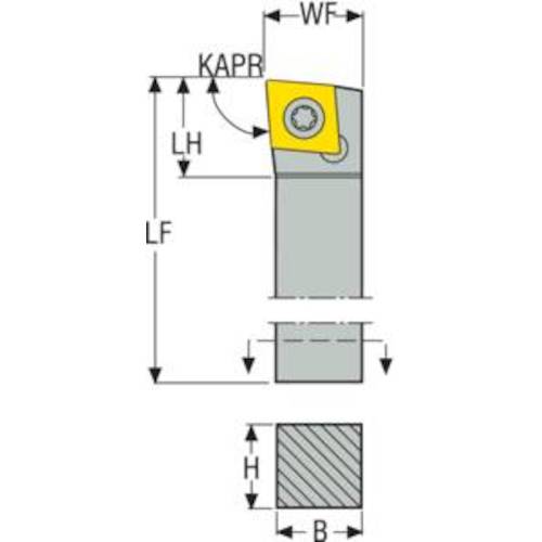 Seco Turning ISO Standard Holder SCLCR1212M09 1 pc