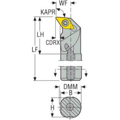 SECO Turning ISO Standard Holder A25S-SDUCL11 1 pc