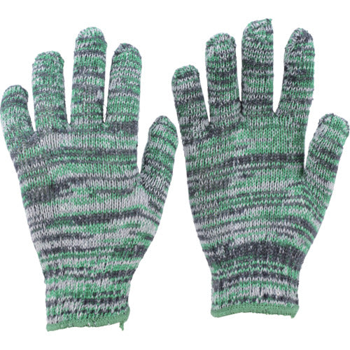 TRUSCO カラ−軍手 雑色緑 10双入 TGC-500-G 1 組
