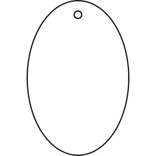 TRUSCO White Plain Board Oval Shape Set of 5 45 x 30 x 2 Thickness T886-49 1 Set