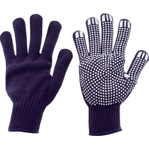 TRUSCO カラーナイロンすべり止め付軍手 紺 TCNSG-KO 1 双